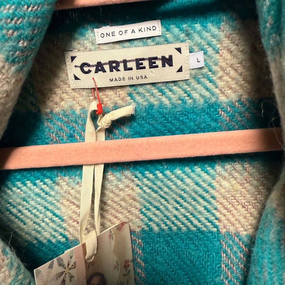 Carleen x Free People One-of-a-Kind Plaid Wool Scarf Jacket - Picture 7 of 7